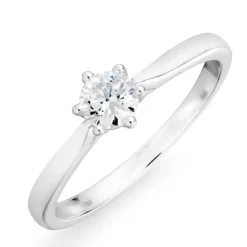 Zirkon ring i sølv