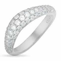 Zirkon ring i sølv