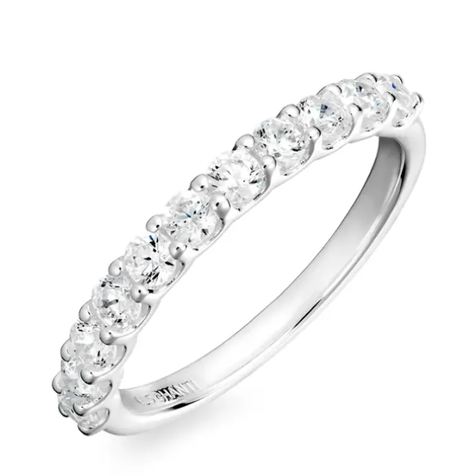 Zirkon ring i sølv