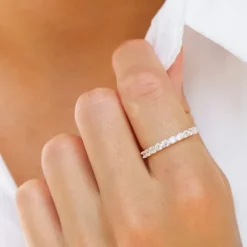 Zirkon ring i sølv