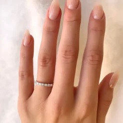 Zirkon ring i sølv