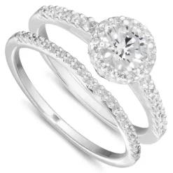 Zirkon ring i sølv
