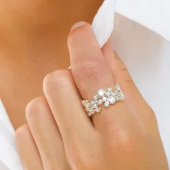 Zirkon ring i sølv
