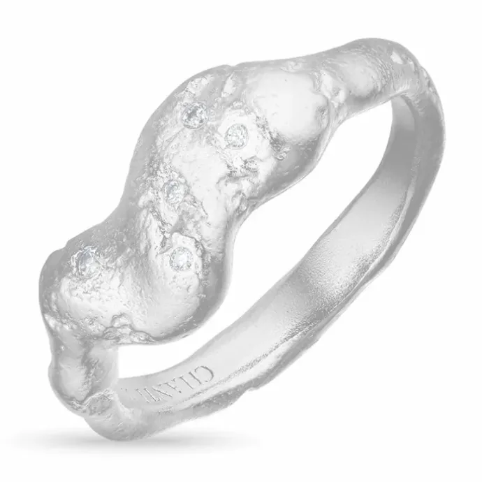 Zirkon ring i sølv