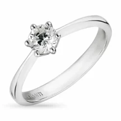 Zirkon ring i sølv