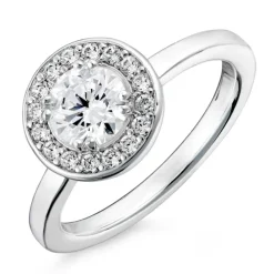 Zirkon ring i sølv