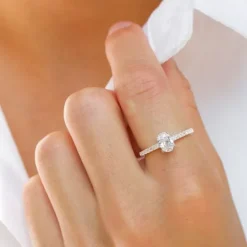 Zirkon ring i sølv