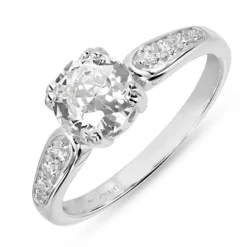Zirkon ring i sølv