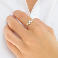 Zirkon ring i sølv - Bubbly Sparkle