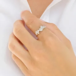 Zirkon ring i sølv - Bubbly Sparkle