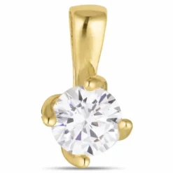 Zirkon vedhæng i 8 karat guld