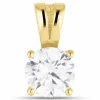 Zirkon vedhæng i 8 karat guld