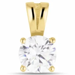 Zirkon vedhæng i 8 karat guld